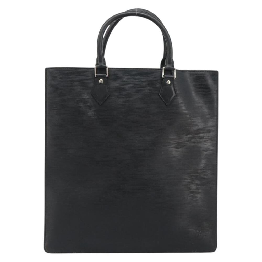 Louis Vuitton Epi Sac Plat Handbag Black